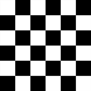 Checker Board - Black White