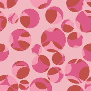 Pink layered circles