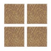 crosshatch-coconut fiber straw