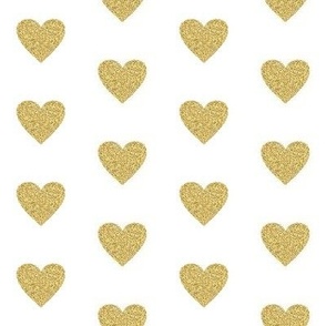 2" Heart of Gold // White
