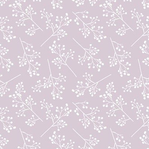 Thistle Pink and White Romantic Floral