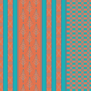 inca weaves turquoise terracotta 24