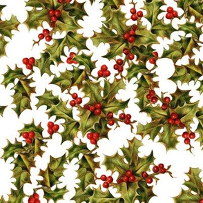 Vintage Holly and Berries