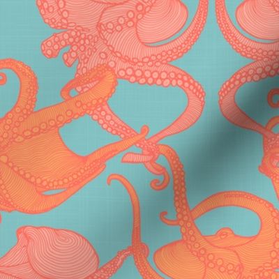 Cephalopod - Octopi smaller - Pantone 2019 Shimmering