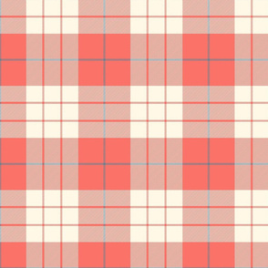 MacLeod Plaid ~ Coral Reef, Cosmic Latte, Elzabeth  