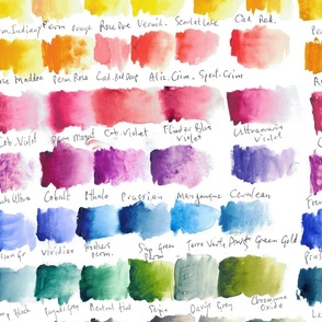 Watercolour Chart - large