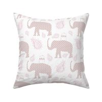 8" Ikat Elephant with Paisley