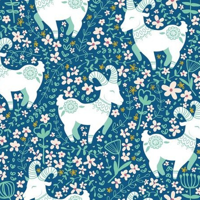 Mountain Goat Fabric, Wallpaper and Home Decor | Spoonflower