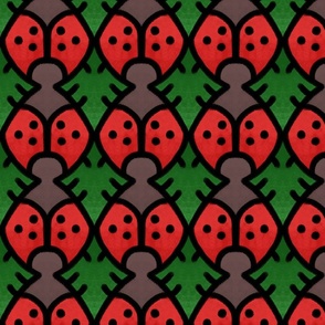 Stained Glass Ladybugs