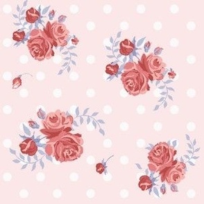 polka dots roses