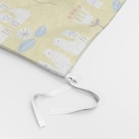 Scandi birds yellow 12"