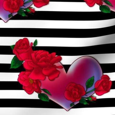 Rose Heart Stripe 1