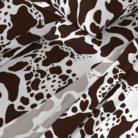 Cowhide in brown and white