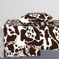 Cowhide in brown and white