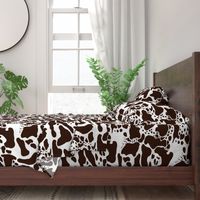 Cowhide in brown and white