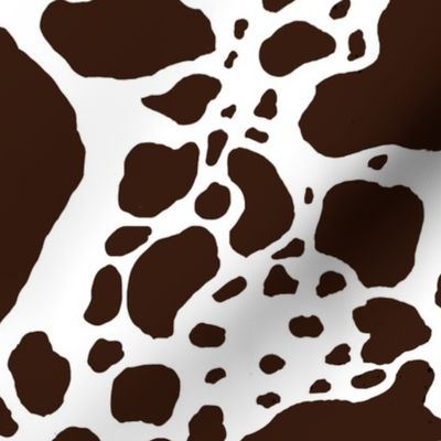 Cowhide in brown and white