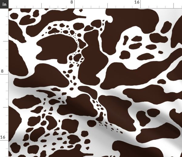Cowhide In Brown And White Spoonflower