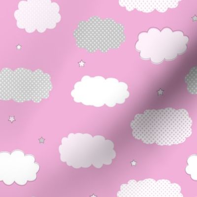 Sweet Dreams Clouds Pink