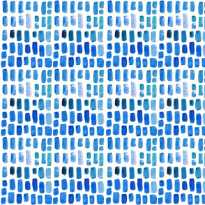 true blue watercolor mosaic // small 