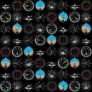 Flight Instruments (Black Extra Small)