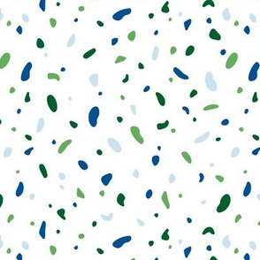 Green and blue terrazzo seamless texture