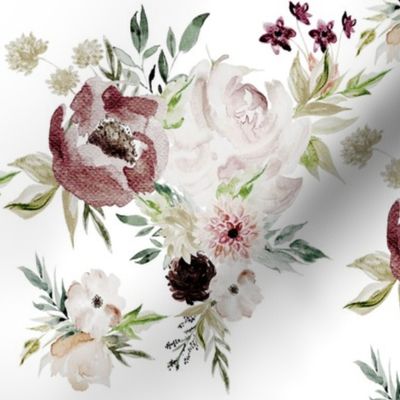 Velvet Cream Valentine Florals