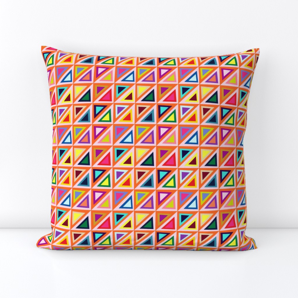 Pastel + Brights Spring Triangle Pattern