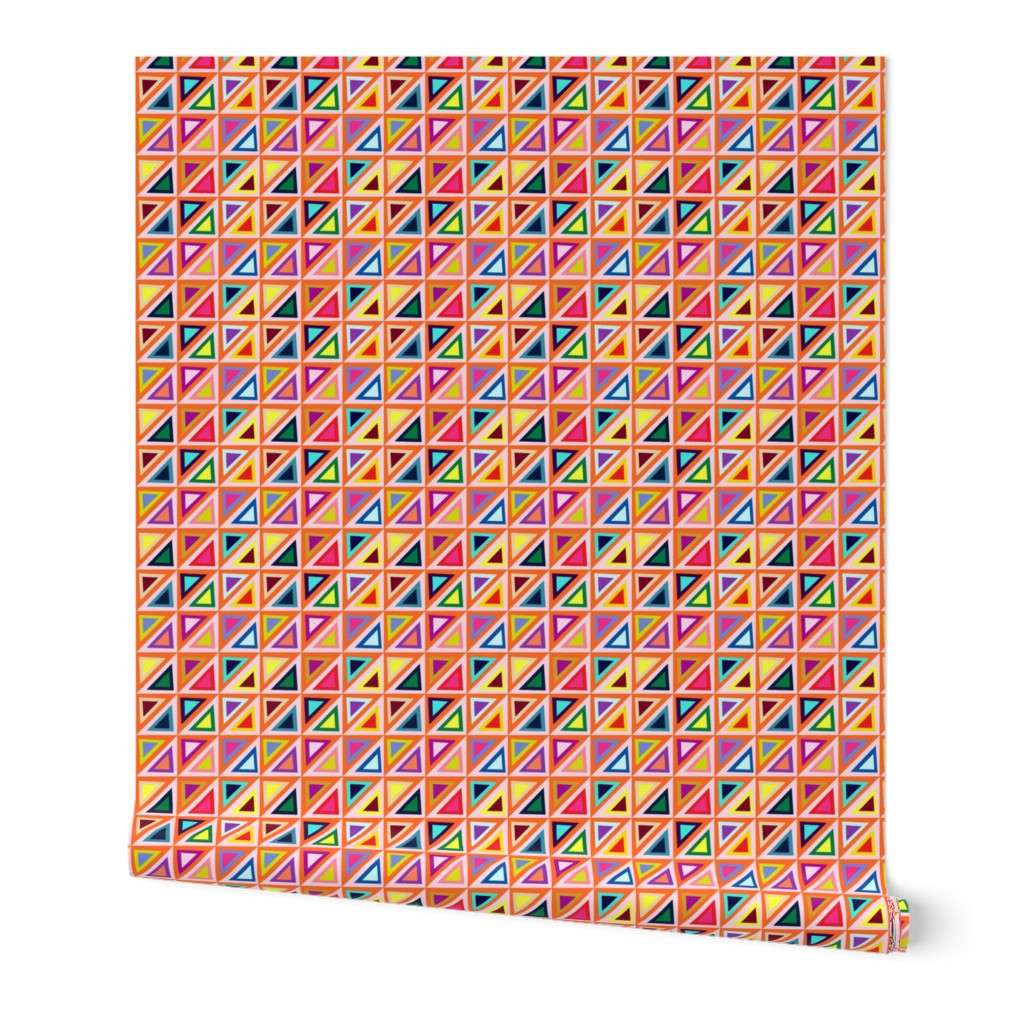 Pastel + Brights Spring Triangle Pattern