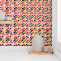 Pastel + Brights Spring Triangle Pattern