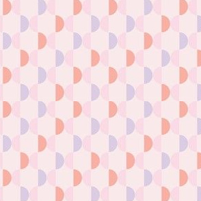 pastel half circle stripes-pink