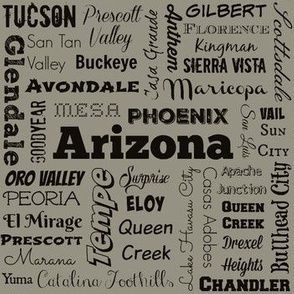 Arizona cities, taupe