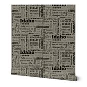 Idaho cities, standard taupe