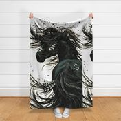 2 Yard Cut - Majestic Spirit Horse Panel by Bihrle 