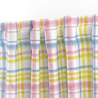 Easter Watercolor Plaid with pink 