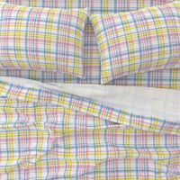 Easter Watercolor Plaid with pink 