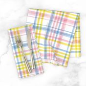 Easter Watercolor Plaid with pink 