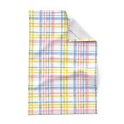 Easter Watercolor Plaid with pink 