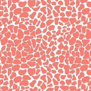 Animal skin in orange- coral colors.  Use the design for living room walls,  casual interior and pattern for pets.