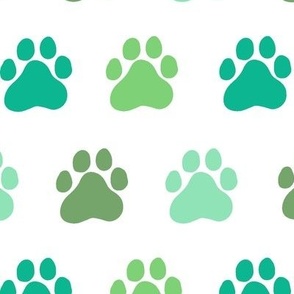 Green cat paw pattern from Anines Atelier