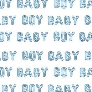 baby boy balloon fabric - baby boy, expecting fabric, pregnancy fabric, congratulations - blue