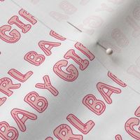 baby girl balloon fabric - baby girl, expecting fabric, pregnancy fabric, congratulations - pink