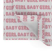 baby girl balloon fabric - baby girl, expecting fabric, pregnancy fabric, congratulations - pink