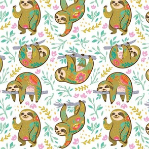 Beautiful blooming sloths 2