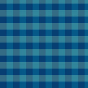 plaid-navy blue teal 