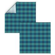 plaid-navy teal turquoise