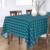 plaid-navy teal turquoise