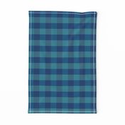 plaid-navy blue aqua