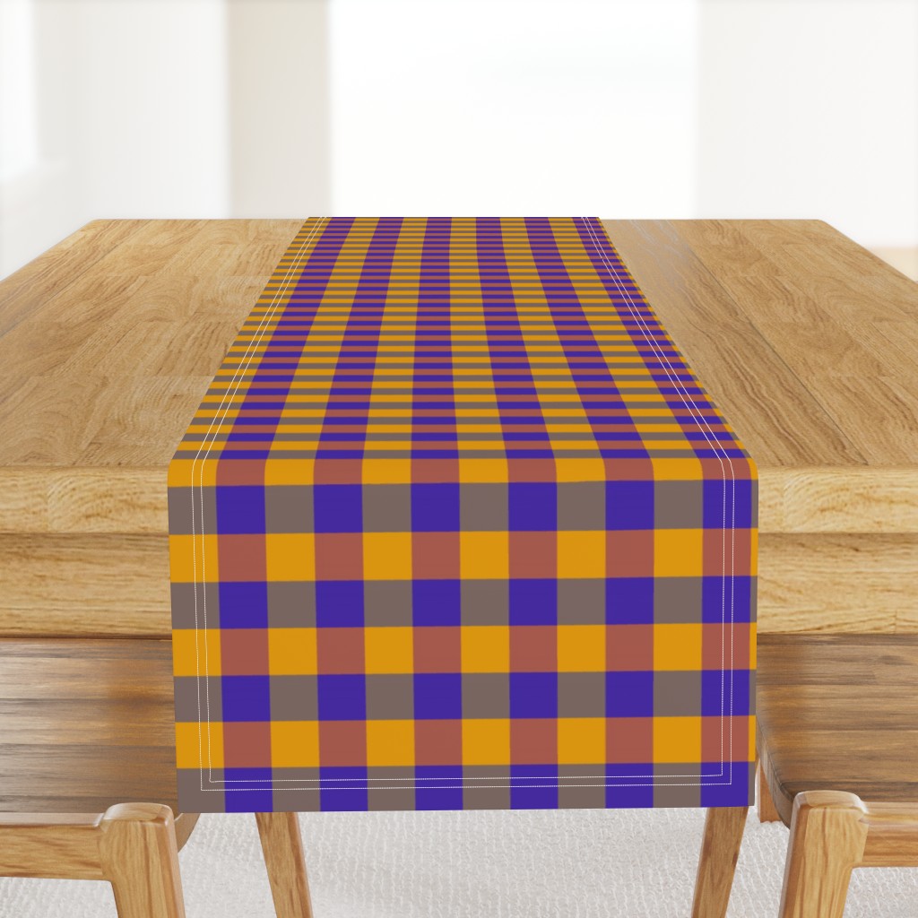 plaid-curry violet blue