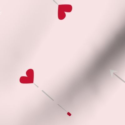 Heart pins and Arrows-grey arrows