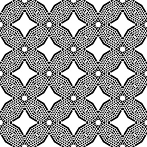 Pattern with polygon & stars